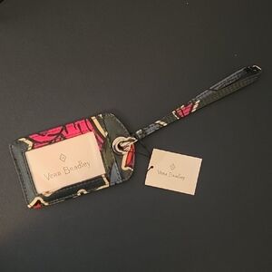 NWT Vera Bradley Signature PVC Luggage Tag #11605-112 Falling Flowers